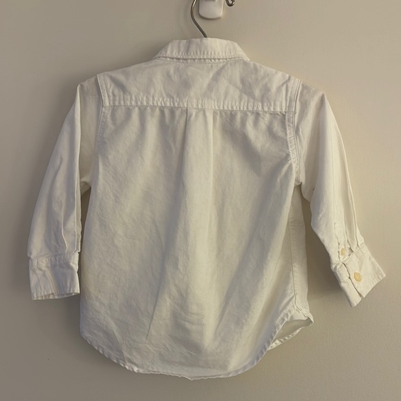 GAP White Button Down Shirt with Classic Collar - Picture 3 of 3